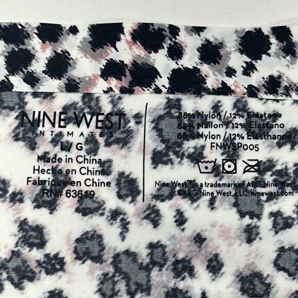 Nine West Women's Size Large Panty Brief Hi Cut Leopard Print New With Tags - Picture 5 of 9